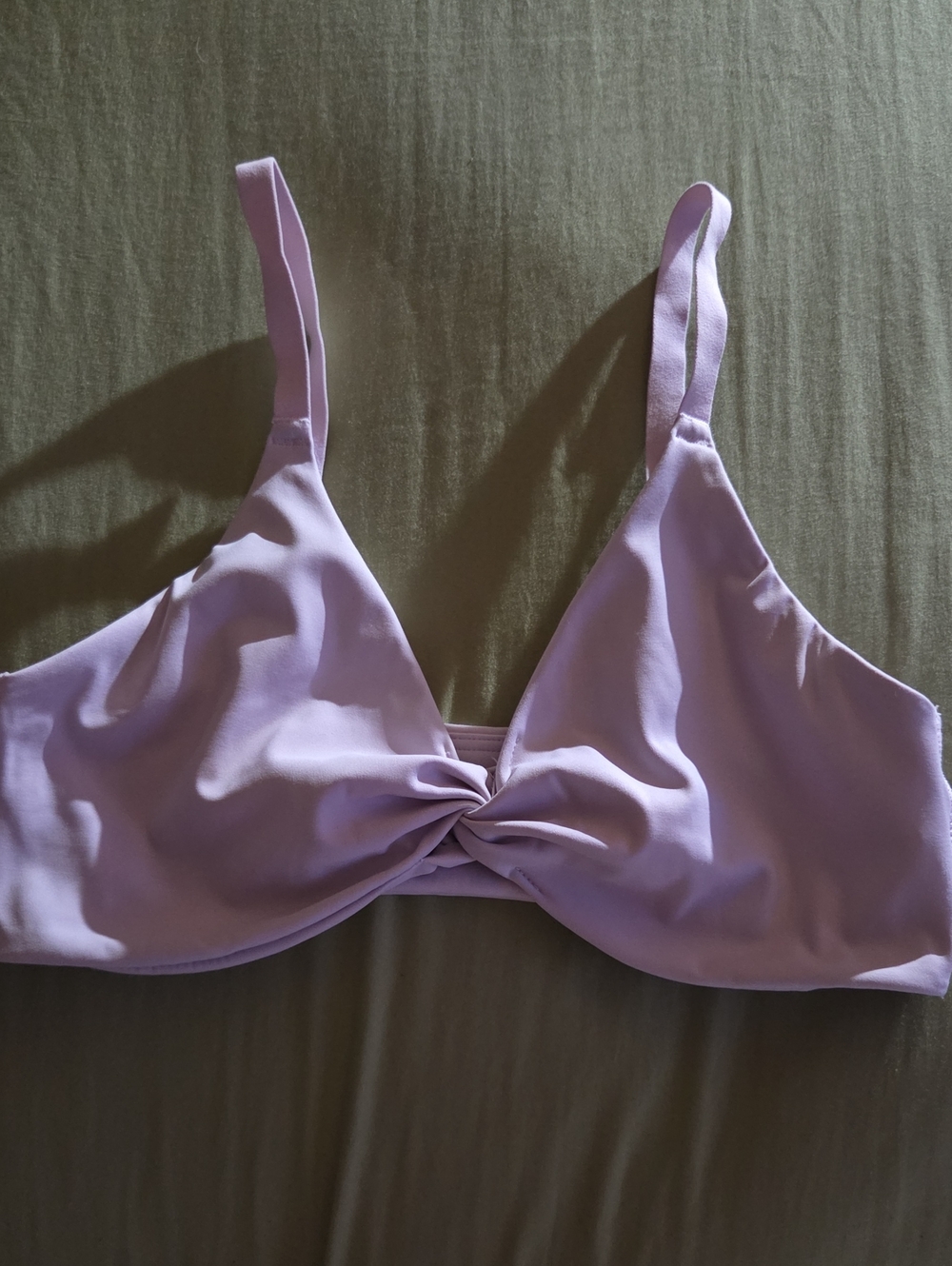 Gymshark Pale Pink Knot-Front Bralette